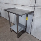 480mm x 820mm Solid Welded Stainless Steel Infill Table With Undershelf