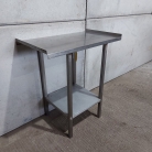 480mm x 820mm Solid Welded Stainless Steel Infill Table With Undershelf