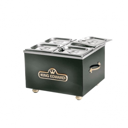 King Edward Small Bain Marie Black BM1V