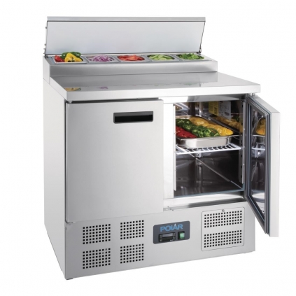 Polar G-Series Pizza Salad Prep Counter Fridge 254Ltr