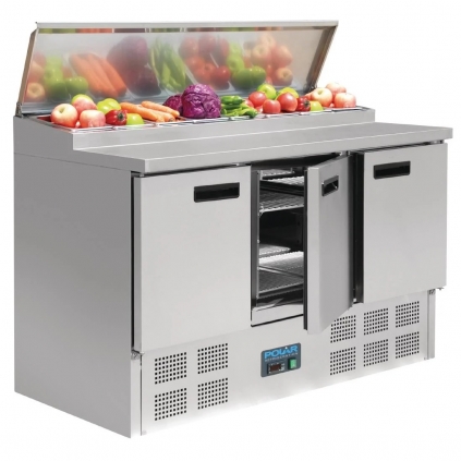 Polar G-Series Pizza Salad Prep Counter Fridge 390Ltr