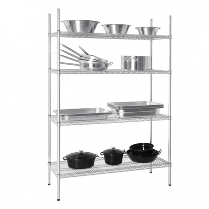 Vogue 4 Tier Wire Shelving Kit 1220x460mm