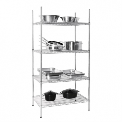 Vogue 4 Tier Wire Shelving Kit 915x610mm