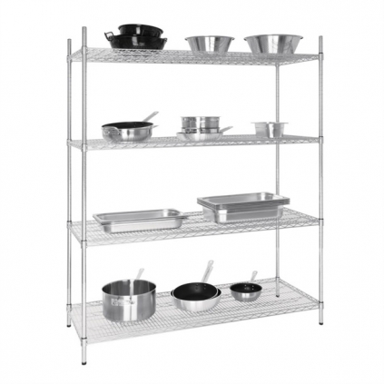 Vogue 4 Tier Wire Shelving Kit 1525x610mm