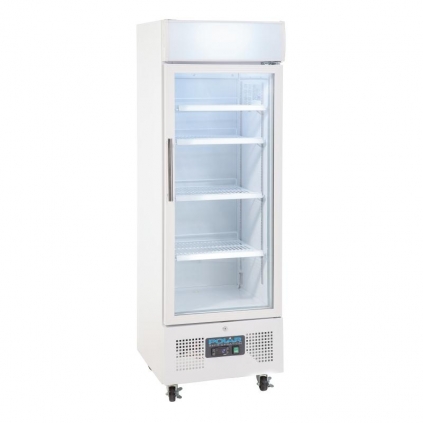 Polar G-Series Upright Display Fridge 218Ltr White