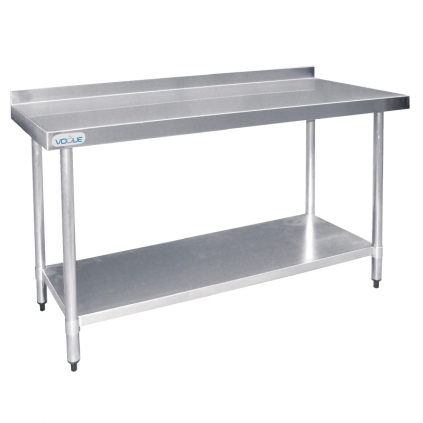 Vogue Stainless Steel Table with Upstand 900mm