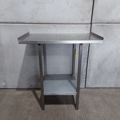 480mm x 820mm Solid Welded Stainless Steel Infill Table With Undershelf