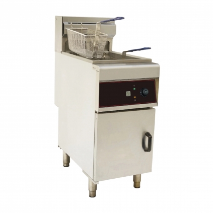 Hamoki DF-28L Electric Fryer Free Standing Single Tank with Twin Baskets