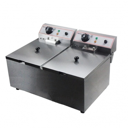 Infernus Counter Top Electric Fryer Twin Tank x2 10 Litre