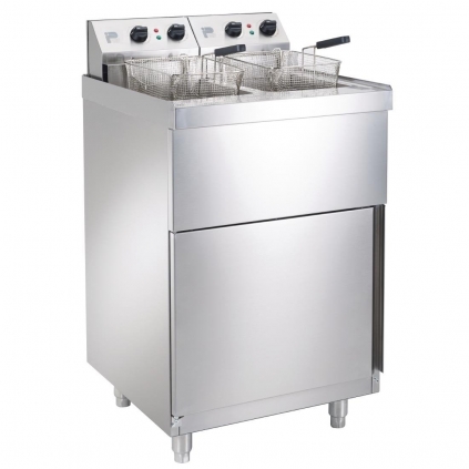 Parry NPDPF6 Twin Tank Twin Basket Free Standing Electric Fryer