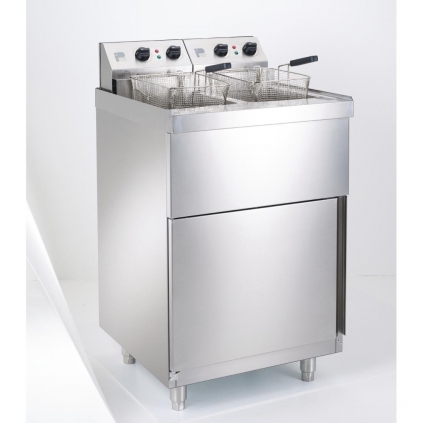 Parry NPDPF9 Twin Tank Twin Basket Free Standing Electric Fryer