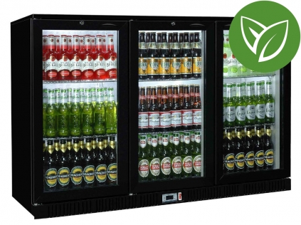 Sterling Pro SP3HC-BH Green Hinged Triple Door Bottle Cooler, 274 x 330ml Bottle