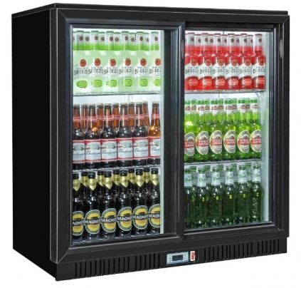 Sterling Pro BBS220SLIDING Premium Sliding Double Door Bottle Cooler 223 Litres