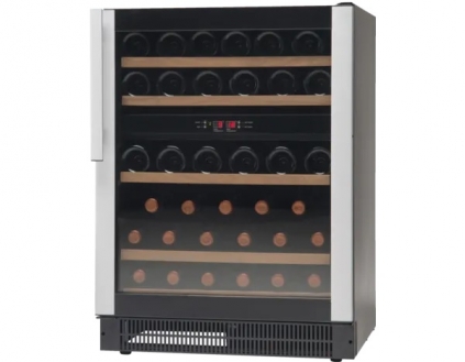 Vestfrost W45 Undercounter Dual-Zone Wine Cooler Fridge  45 x 0.75 Litre Bottles