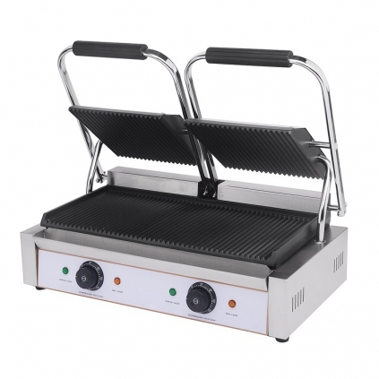 Hamoki Twin Ribbed Contact Grill