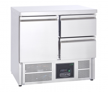 Sterling Pro Cobus SPU201-2D Undermounted Fridge Counter 2 Drawers 1 Door 230L