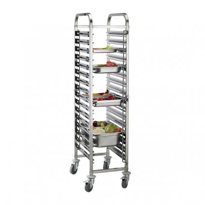 Hamoki Racking Trolley 16 Shelves for GN Pan 1/1