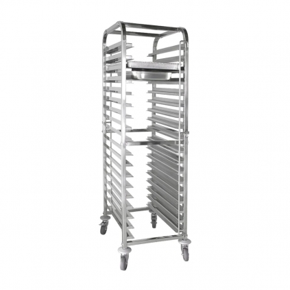 Hamoki Multifunctional Racking Trolley 18 Shelves - GN Pan 1/1 40x60 cm Trays