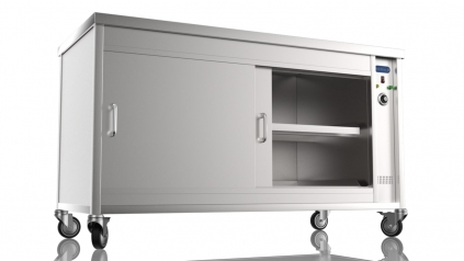 Nordstar 1500mm Wide Hot Cupboard Plate Warmer On Castors