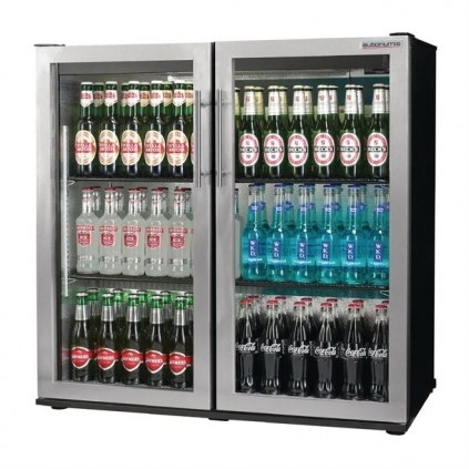 Autonumis Popular RPC00003 Double Hinged Door 3Ft Back Bar Cooler St/St Door