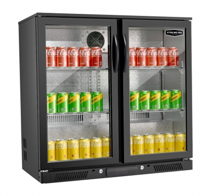 Sterling Pro Green SP2HC-BH Hinged Double Door Bottle Cooler