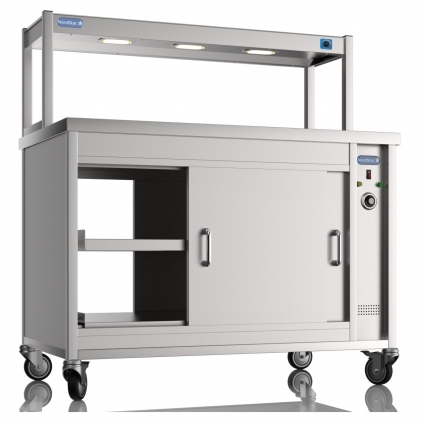 NordStar 1200mm Wide Pass Through Hot Cupboard With 1 Tier Heated Gantry