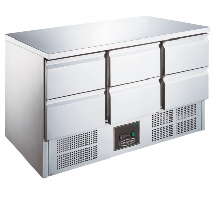 Sterling Pro Cobus SPU303-6D 6 Drawer Undermounted Counter Fridge