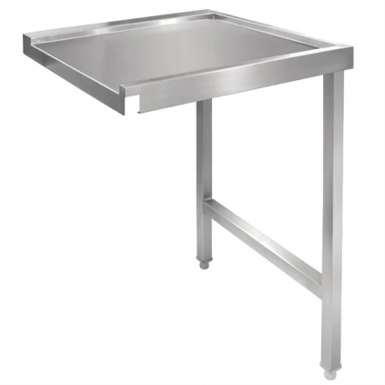 Vogue Pass Through Dishwasher Stainless Steel Table Right 600mm