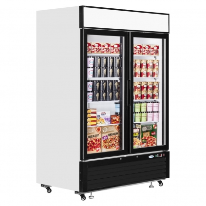 Tefcold LGF5000 Double Glass Door Upright Display Freezer