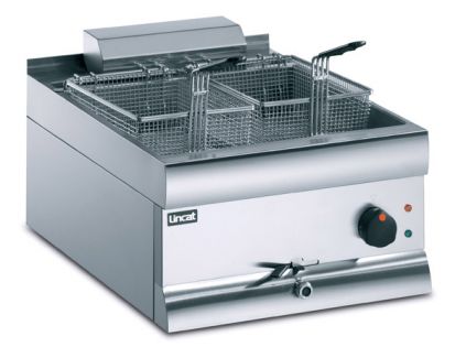 Lincat DF49 Single Tank Twin Basket Countertop Electric Fryer