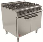 Falcon 6 Burner Dominator Plus Gas Oven Range G3101 On Feet