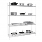 4 Tier Wire Shelving Kit 1525x 460mm