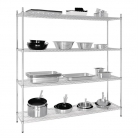 Vogue 4 Tier Wire Shelving Kit 1830x460mm