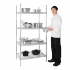 Vogue 4 Tier Wire Shelving Kit 915x610mm