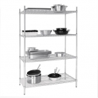 Vogue 4 Tier Wire Shelving Kit 1220x610mm