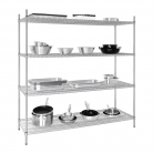 Vogue 4 Tier Wire Shelving Kit 1830x610mm