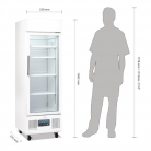 Polar G-Series Upright Display Fridge 218Ltr White