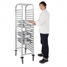 Vogue Stainless Steel Gastronorm Racking Trolley 20 Level