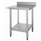 Vogue Stainless Steel Prep Table With Upstand 600mm
