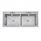 Vogue Double Bowl Deep Pot Sink