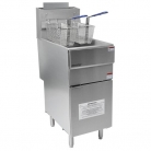 Hamoki GF-90 Gas Fryer Free Standing Single Tank with Twin Baskets