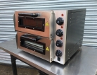 EP1+1 Twin Deck Stainless Steel Electric Pizza Oven 16 Inch