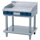 Blue Seal Evolution GP516-LS/L Chrome 1/3 Ribbed Griddle with Leg Stand 900mm