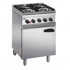 Lincat Silverlink 600 SLR6C 4 Burner Gas Oven Range with Rear Castors