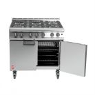 Falcon 6 Burner Dominator Plus Gas Oven Range G3101 On Castors