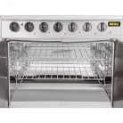 Buffalo 6 Burner Oven Range with Castors