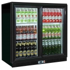 Coolpoint HX251 Black Double Sliding Glass Door Bottle Cooler, 192 Litres