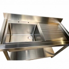 Premium 304 Grade Stainless Steel 1200mm Wide Sink With Left Hand Drainer