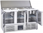 Sterling Pro Cobus SPU300SL 3 Door Saladette Hinged Lid & Chop Board, 368 Litres