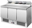 Ice-A-Cool ICE3853GR 3 Door Refrigerated Saladette Prep Counter 380 Litres